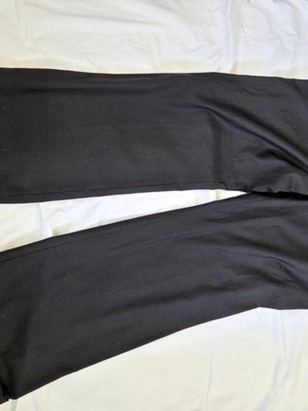 MERRONA Wide Leg Pinstripe Black Dress Pants Size 12